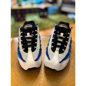 Nike Air Max White and Blue Sneakers